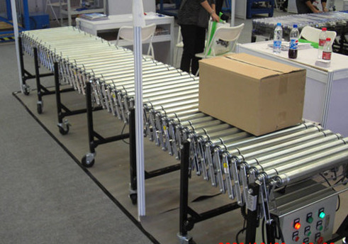 伸縮輥筒輸送機運行圖，m.tjxxsd.com